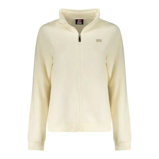 Ladies White Fleece Jacket