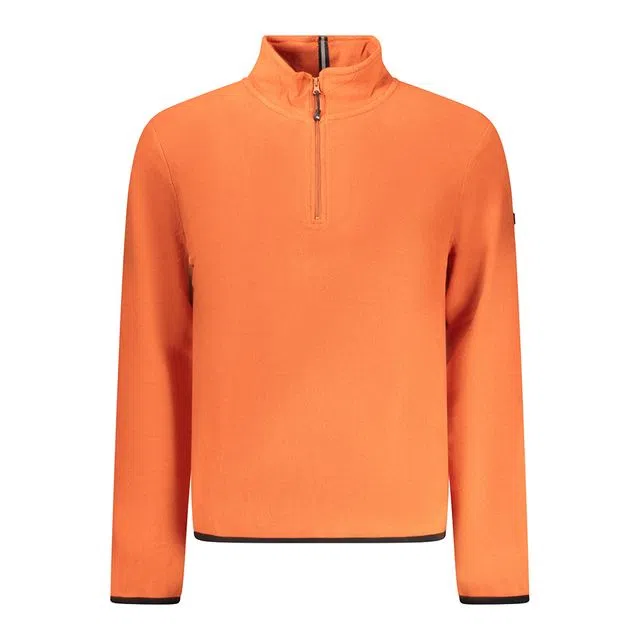Sweatshirt com meio fecho Laranja