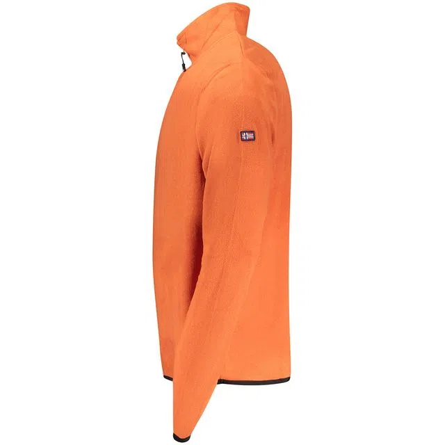 Sweatshirt com meio fecho Laranja
