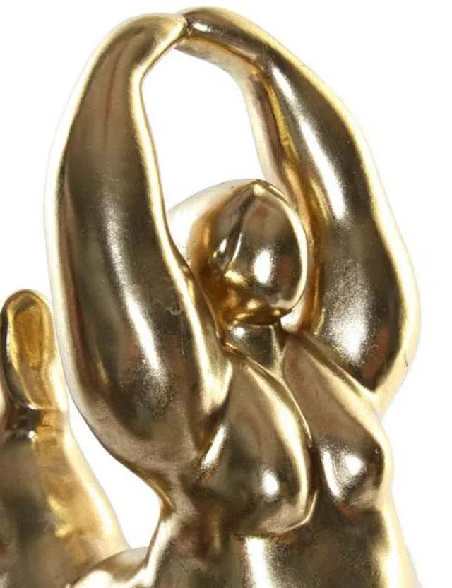 Figura Decorativa Niña Bailarina Dorada
