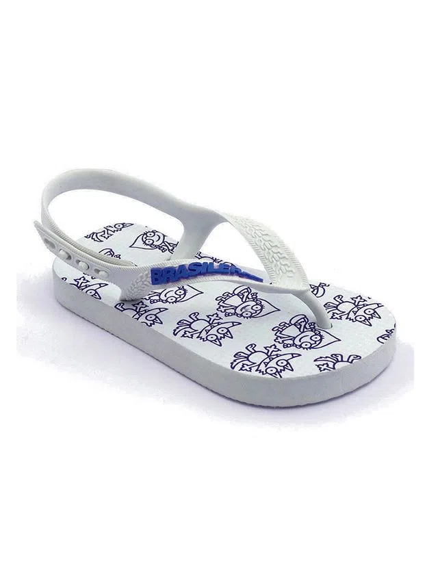 Chinelos Criança Branco e Azul