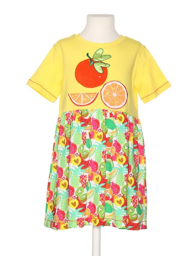 Vestido Menina Multicor