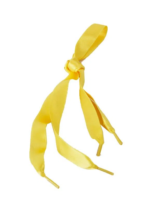 Lacets Enfant Satin Jaune