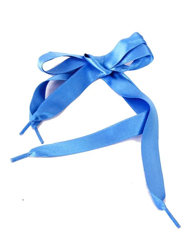 Lacets Satin Enfant Bleus