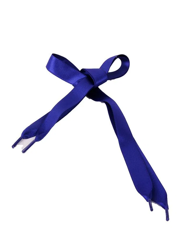 Lacets Satin Enfant Bleu