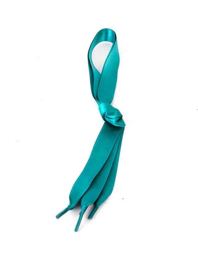Lacets En Satin Enfant Vert