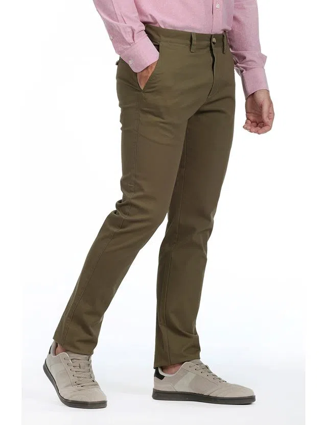 Calças Chino Homem Verde