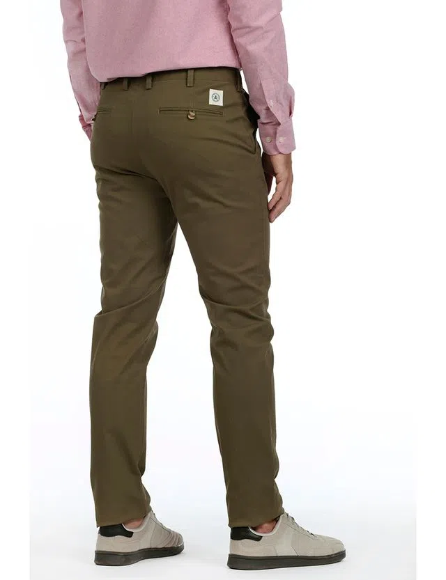 Calças Chino Homem Verde