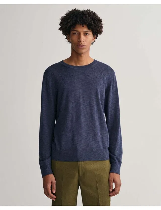 Sweatshirt de Linho Azul