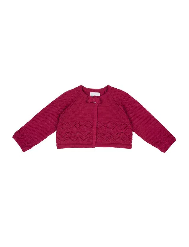 Cardigan Menina Vermelho 
