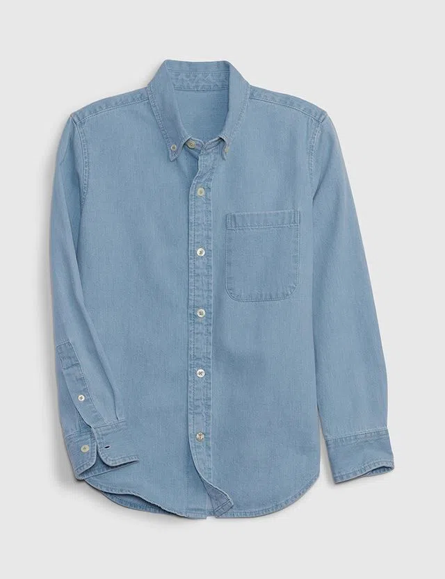 Camisa Rapaz Azul