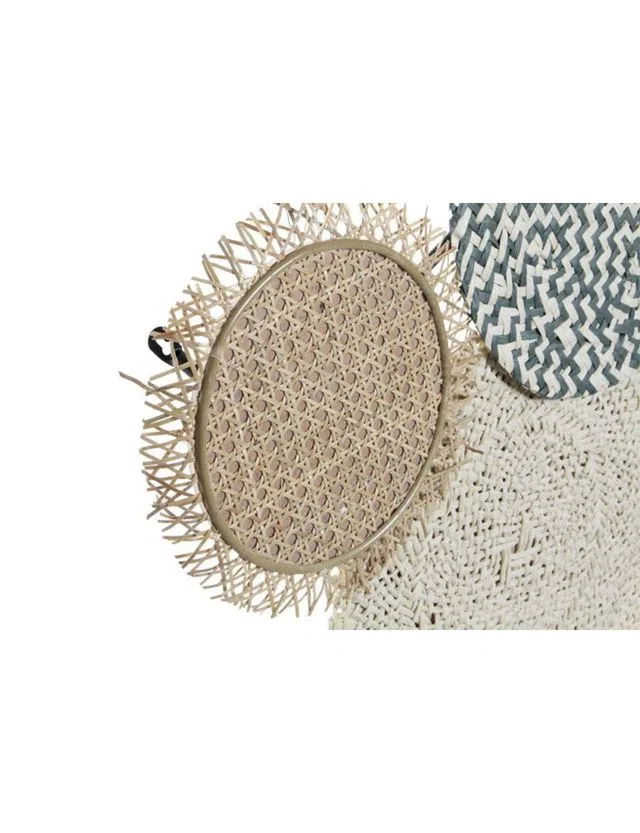 Linen Rattan Wall Decoration Circles