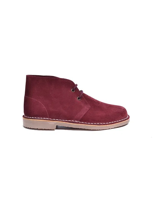 Botines Safari Kids Atacadores Burdeos