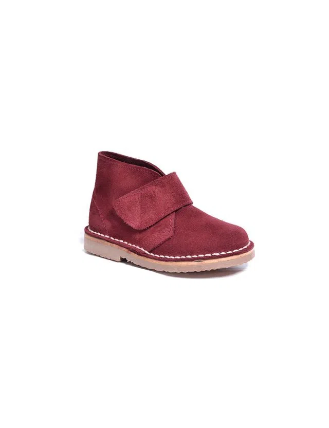 Safari Kids Velcro Booties Bordeaux