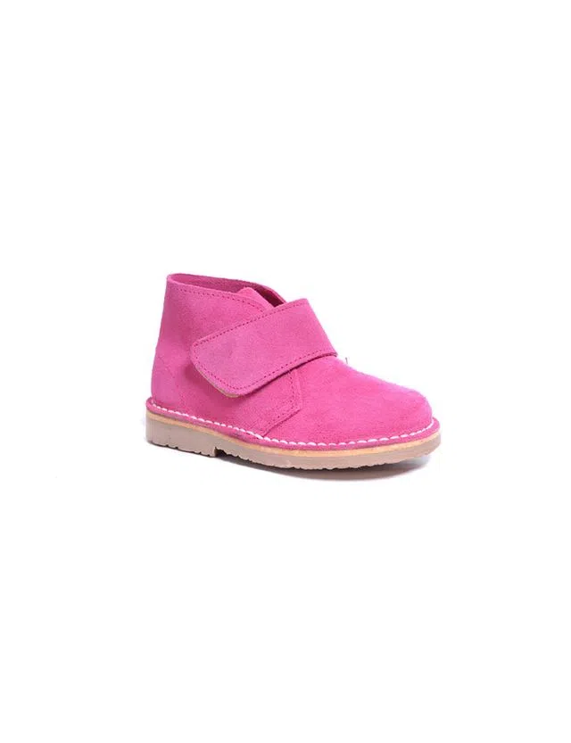 Safari Kids Velcro Boots Fuchsia