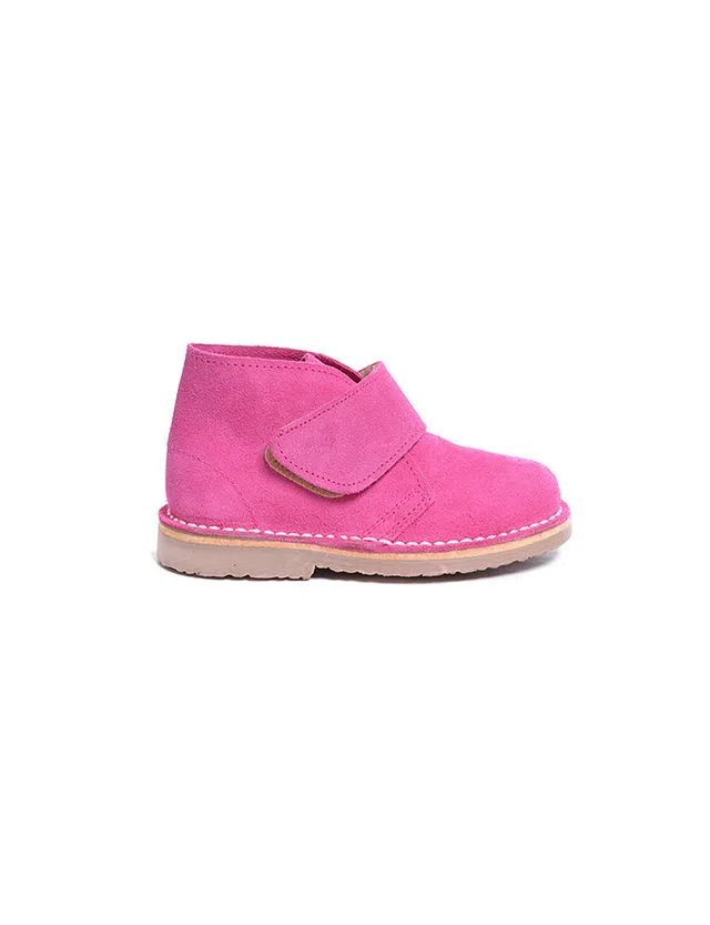 Safari Kids Velcro Boots Fuchsia