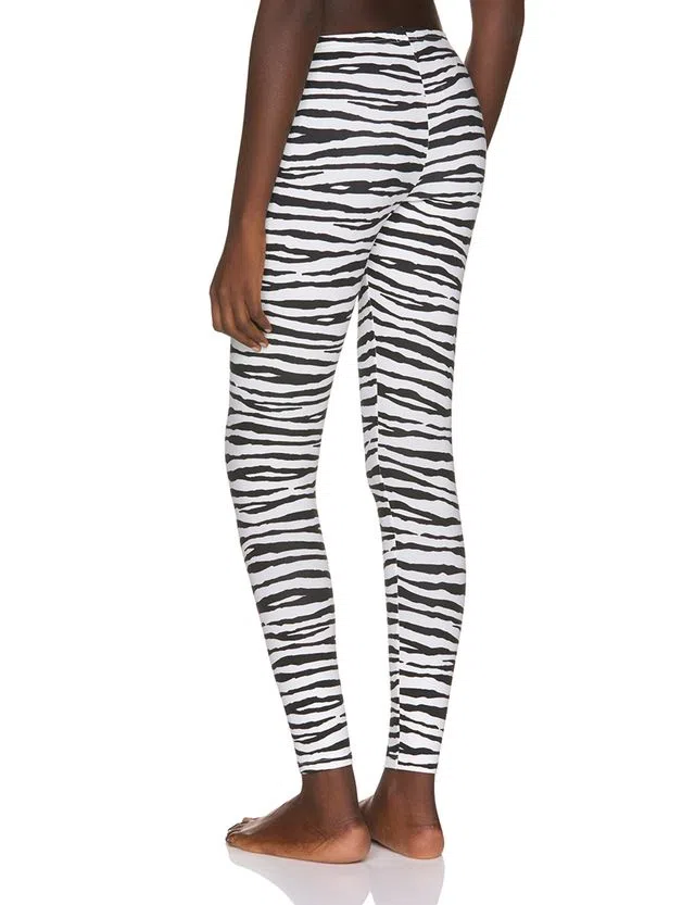 Leggings Senhora Padrão Zebra