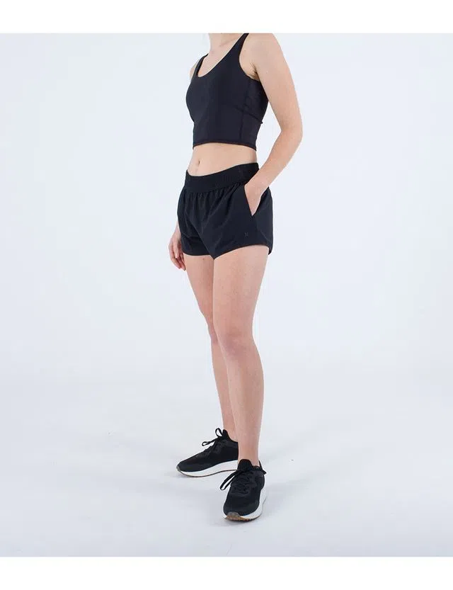 Ladies Short Training Shorts Black