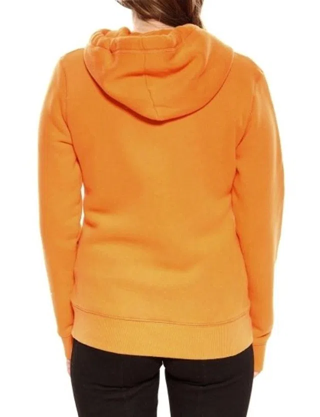 Chaqueta Naranja y Marrón con Cremallera para Mujer