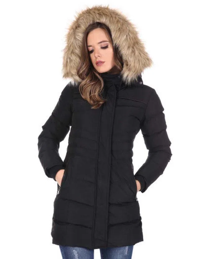 Casaco Inverno Senhora Preto