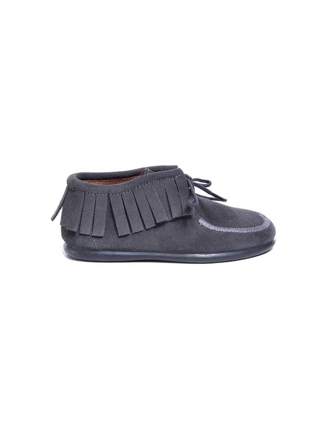 Sapatos Menina com Franjas Cinzento