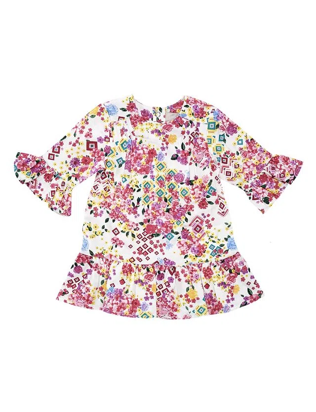 Vestido Menina Multicor