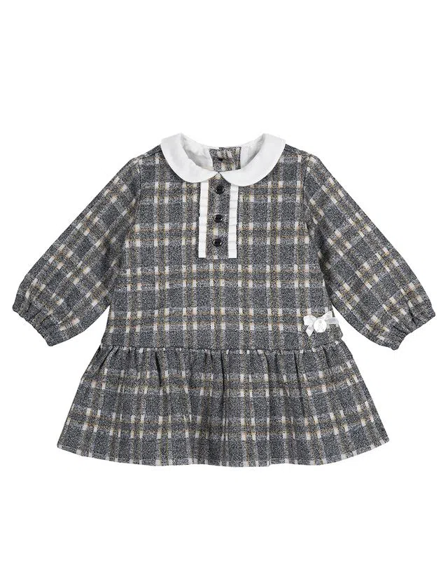 Vestido Menina Cinzento