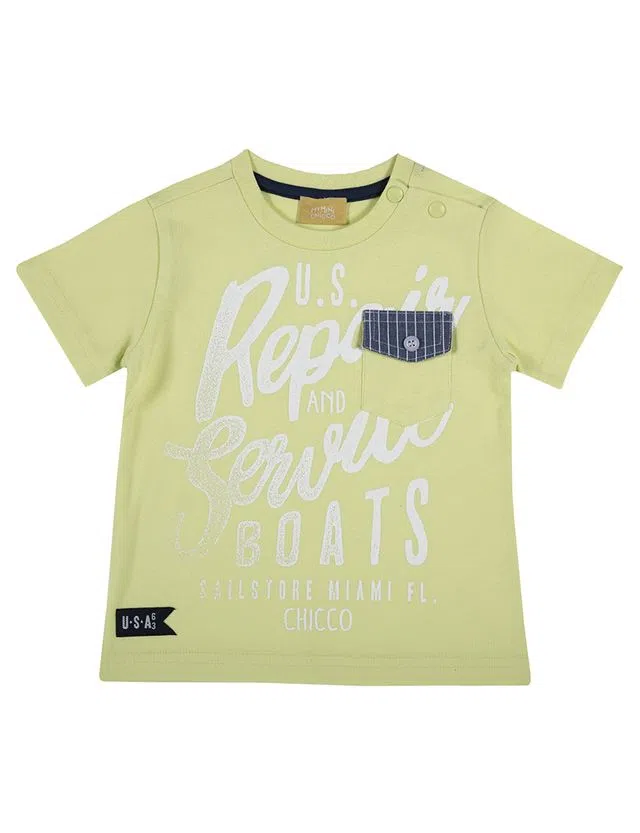 T-Shirt Menino Luz Verde