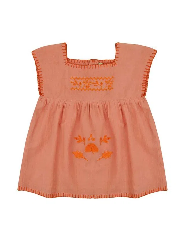 Vestido Menina Laranja