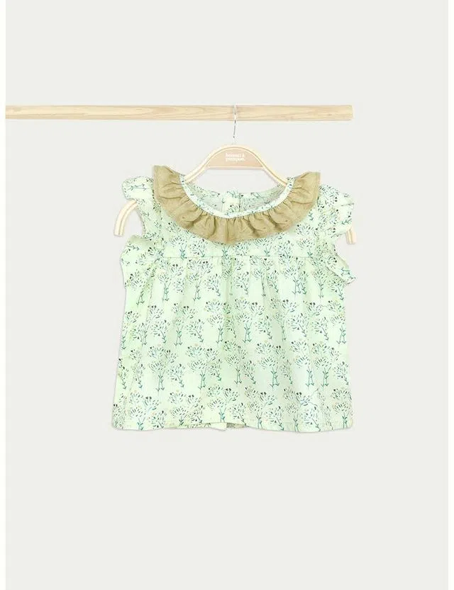 Girl's Green Blouse