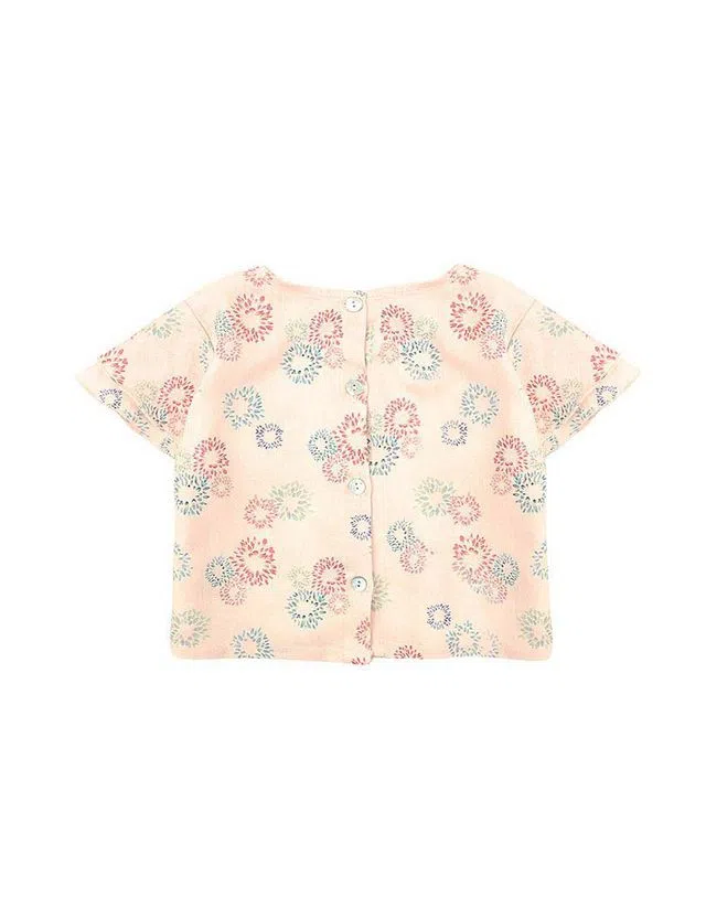 T-Shirt Menina Rosa Claro