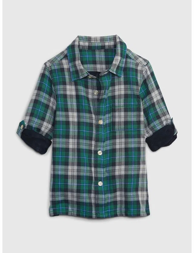 Long Sleeve Baby Shirt Green