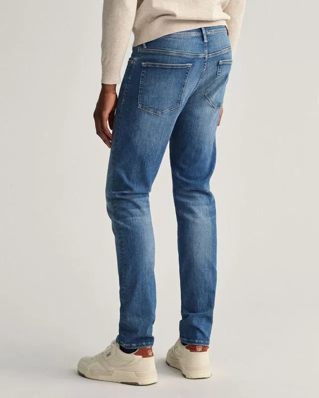 Pantalones de Mezclilla Maxen Extra Slim Azul