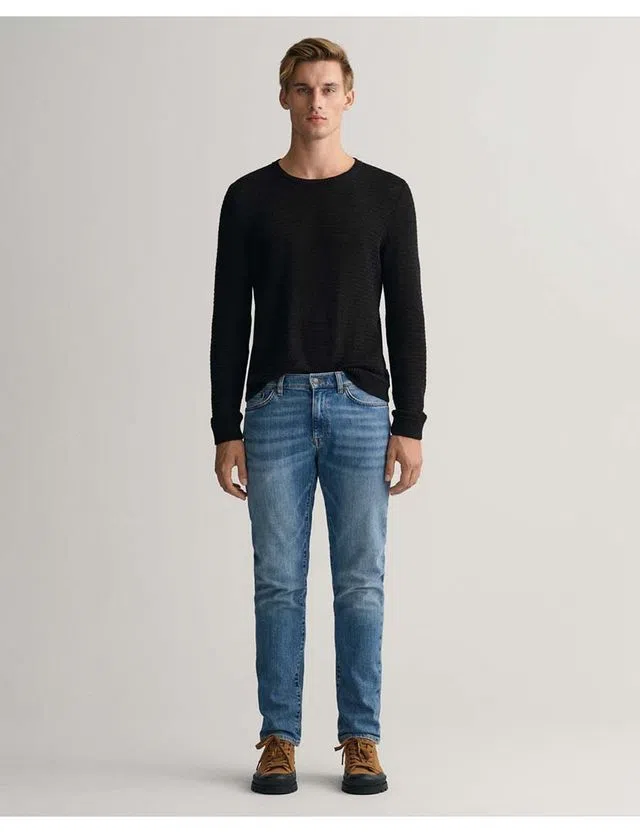 Pantalones de Mezclilla Hayes Slim Fit Azul