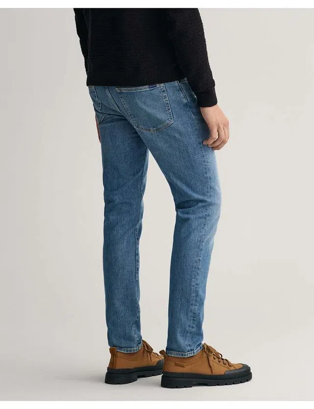 Pantalones de Mezclilla Hayes Slim Fit Azul