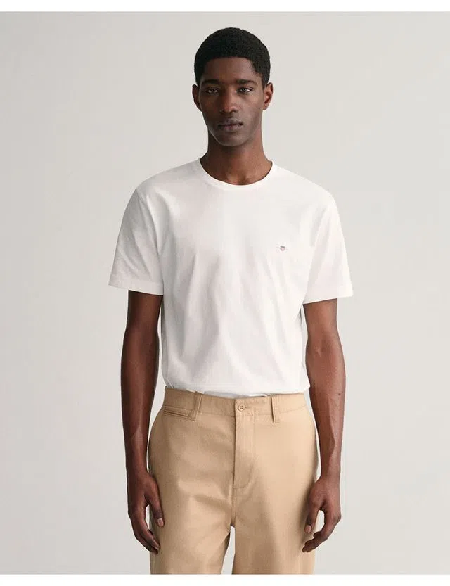 T-Shirt Regular Fit Shield Branco