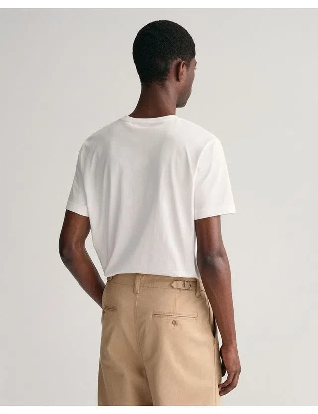 T-Shirt Regular Fit Shield Branco