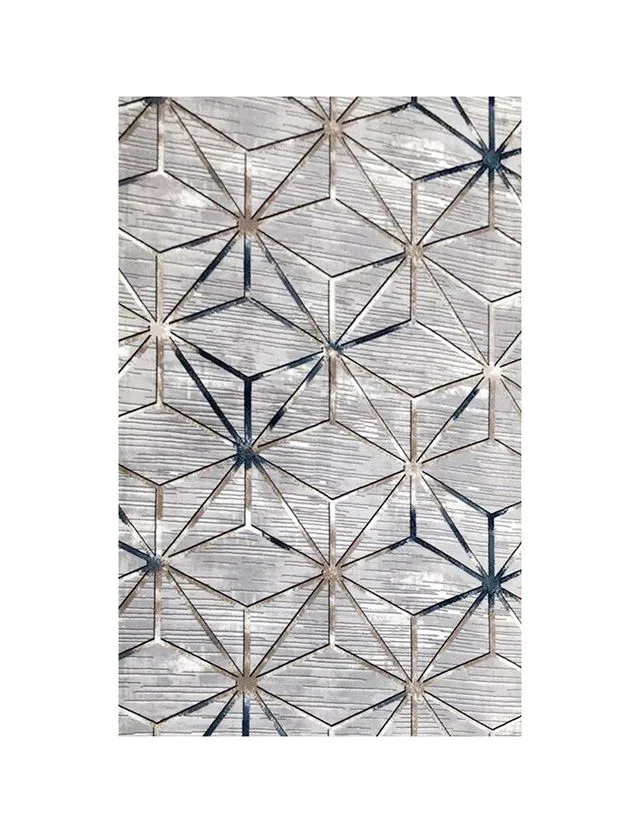 Tapete Cinza Azul 80 x 170 cm