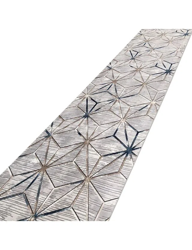 Tapete Cinza Azul 80 x 170 cm