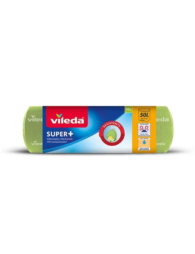 Saco Lixo Super+ 50L Perfumado Limão (10 Un)