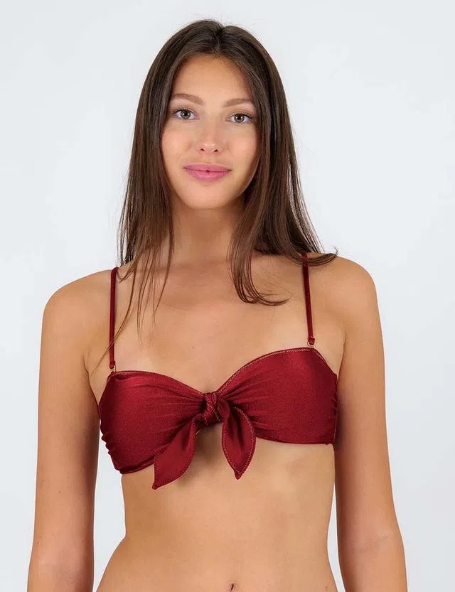 Top Biquíni Shimmer Divino Vermelho