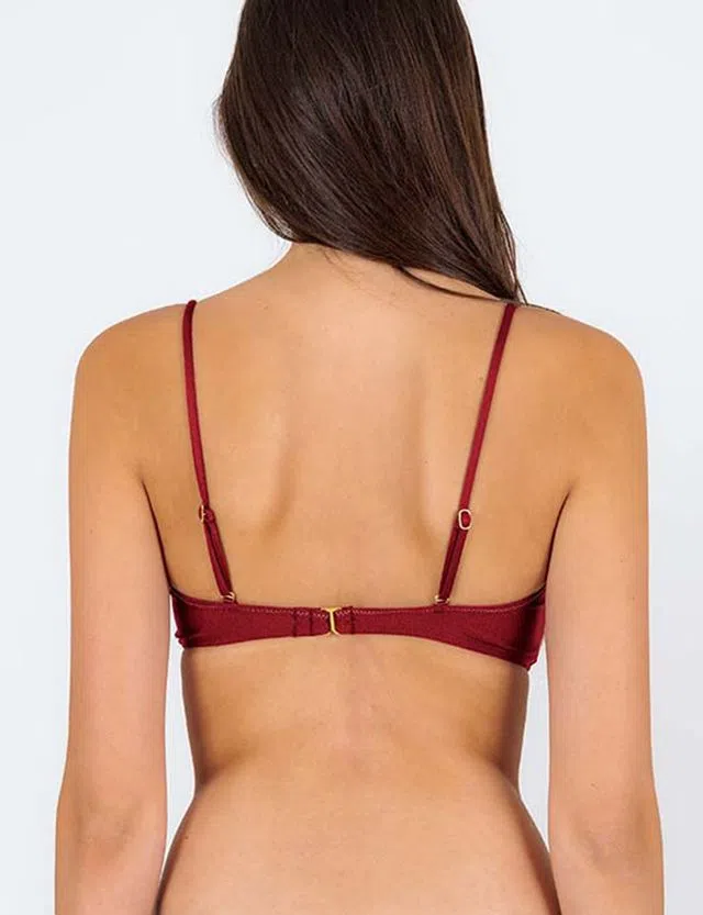 Top Biquíni Shimmer Divino Vermelho