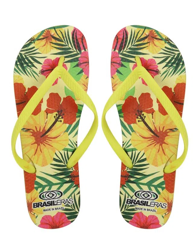 Chanclas Señora Printed Cayena Amarillo