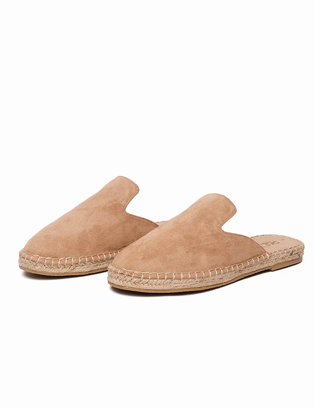 Mules Vegan Suede Sand Woman