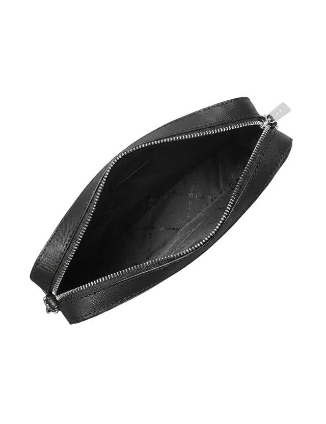 Jet Set Large Printed Logo Crossbody Bag Black