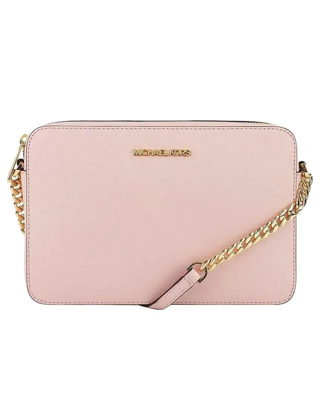 Jet Set Large Crossbody Bag Powder Blush