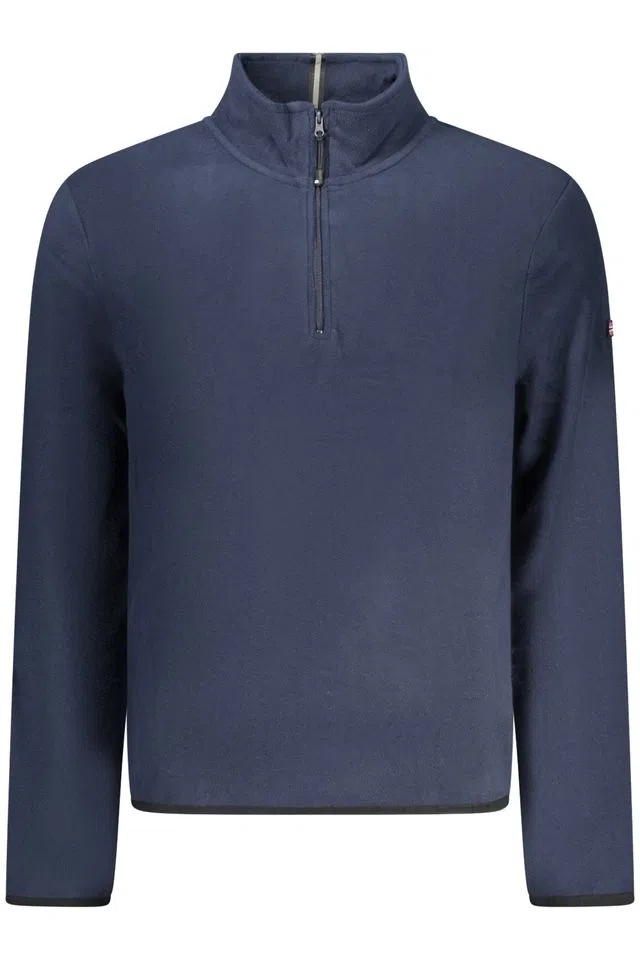 Camisola com meio fecho Azul Marinho