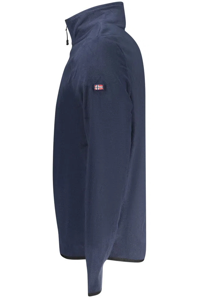 Camisola com meio fecho Azul Marinho