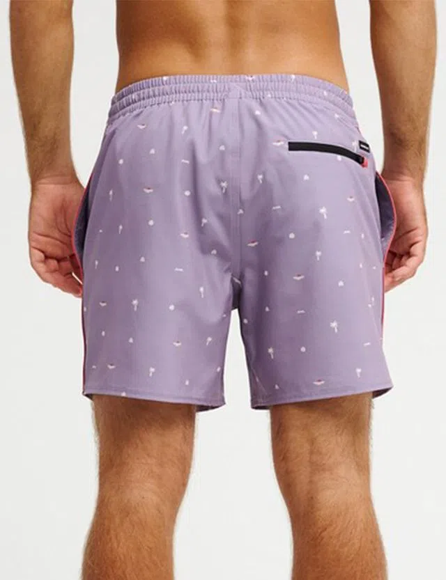 Calções de Banho Stretch Printed Volley 16 Lilás