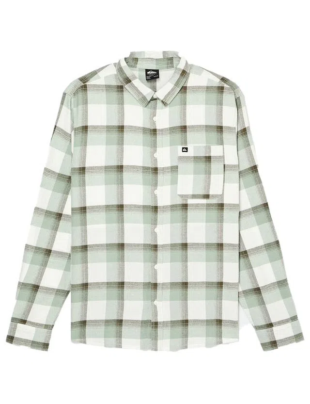 Camisa de manga comprida Motherfly Plaid Verde